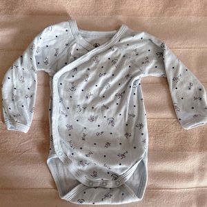 Petit Bateau blue body vest 6m